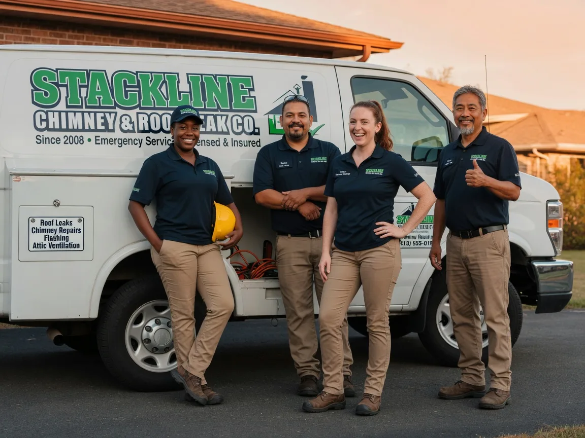 Chimney flashing repair company in Richards, TX